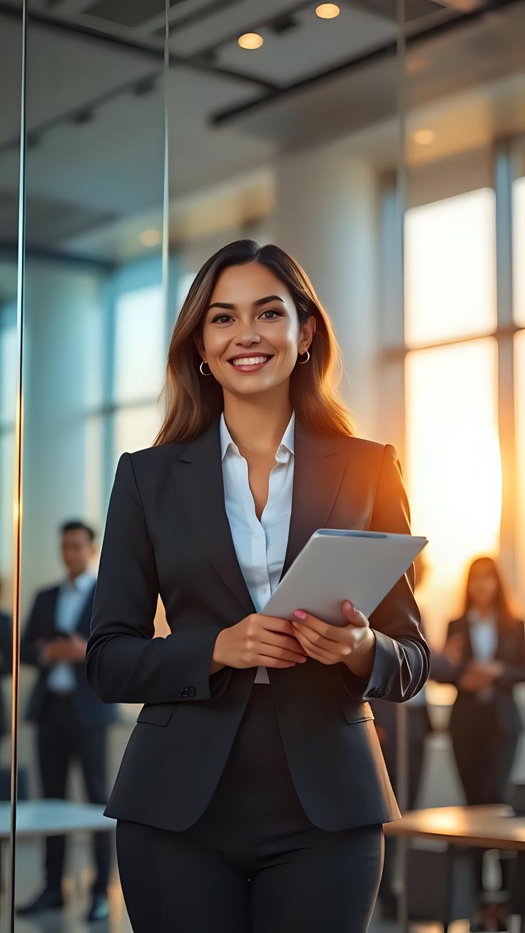 Home confident woman